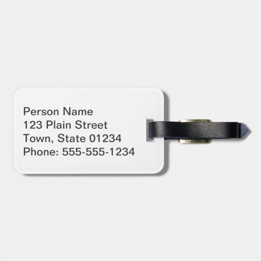 Perfektes Aruba Gepäckanhänger (Rückseite horizontal)