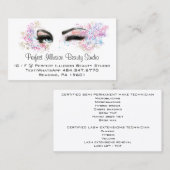 Perfektes Beauty Studio Services Lashes Makeup Visitenkarte (Vorne/Hinten)