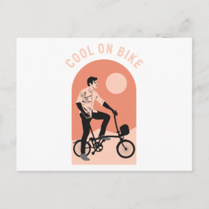 Perfektes Bike-Geschenk - Cool auf dem Bike Postkarte