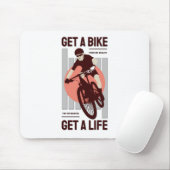 Perfektes Bikerdesign - Bike für ein Leben Mousepad (Mit Mouse)