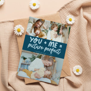 Perfektes Bild in Türkis Foto Valentinstag Feiertagskarte