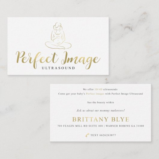 Perfektes Bild Visitenkarte (Vorne/Hinten)