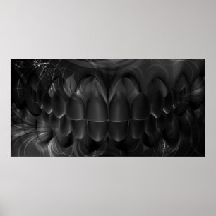 Perfektes Black Teeth Smile Dentist Poster