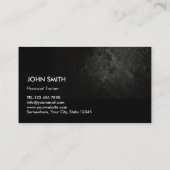 Perfektes Body Grunge Dark Fitness Training Visitenkarte (Rückseite)