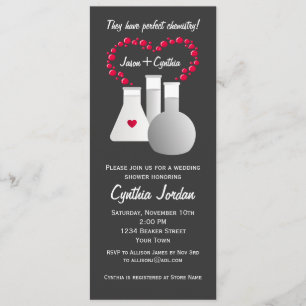 Perfektes Chemie-Brautparty Einladung