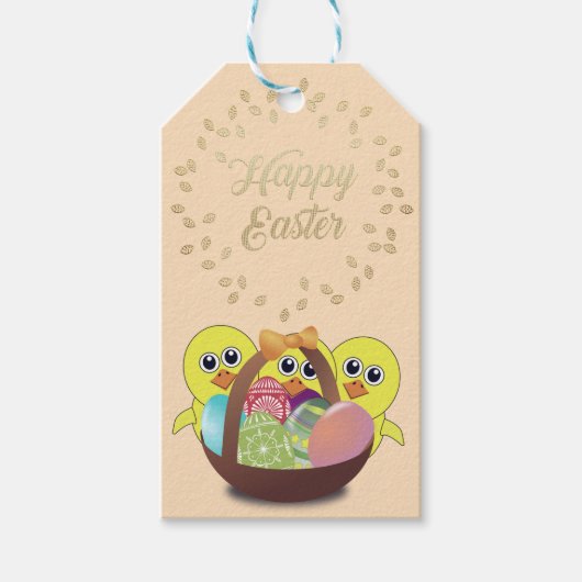 Perfektes, Cooles Osterhühnchen Geschenkanhänger (Vorderseite)