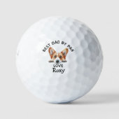 Perfektes Corgi GIFT für den besten Vater von Par Golfball (Vorderseite)