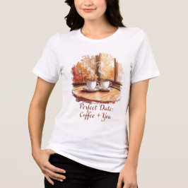 Perfektes Date: Kaffee + Du T-Shirt Tri-Blend Shirt