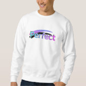 Perfektes Design auf einem weißen Sweatshirt (Vorderseite)