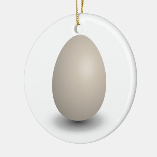 perfektes Ei Keramikornament (Links)