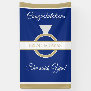 Perfektes Engagement-Party-Banner Banner