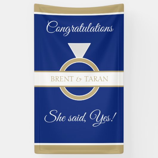 Perfektes Engagement-Party-Banner Banner (Vertikal)