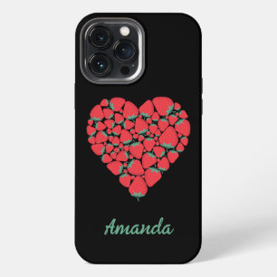 Perfektes Erdbeerherz Handy Case iPhone 13 Pro Max Hülle