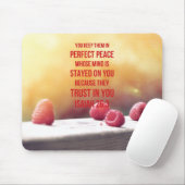 Perfektes Friedensjesaja-26:3 Mousepad (Mit Mouse)