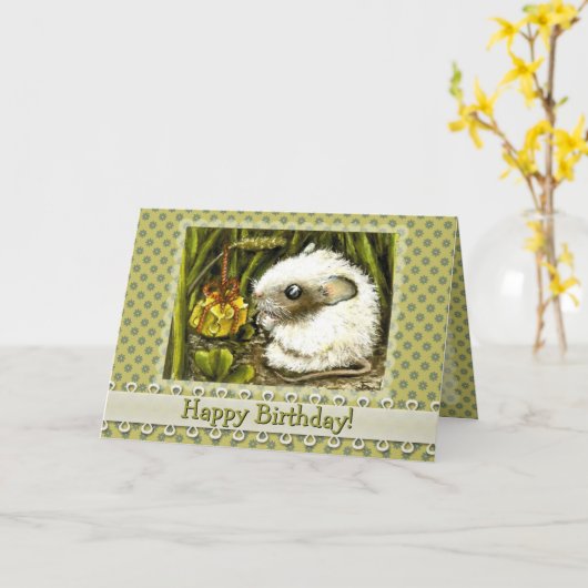 Perfektes Geburtstagsgeschenk Karte (Gelbe Blume)