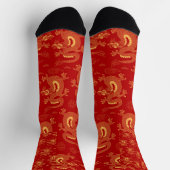 Perfektes Geschenk chinesischer Zodiac Dragon, glü Socken (Oben)