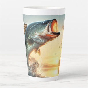 Perfektes Geschenk für Angler und Fischer Milchtasse