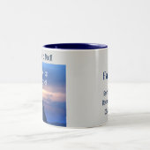 Perfektes Geschenk für einen neuen Papa. Zwei-Tone Zweifarbige Tasse (Mittel)