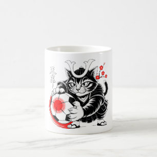 Perfektes Geschenk für Fußballfans und Katzenliebh Kaffeetasse