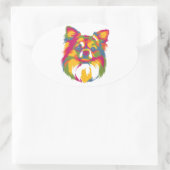 Perfektes Geschenk für Hund Chihuahua Pet Lover Ovaler Aufkleber (Tasche)