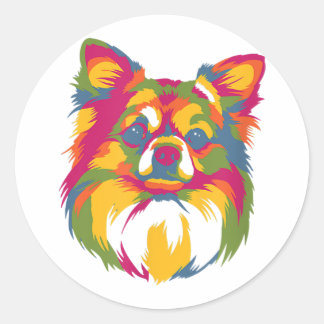 Perfektes Geschenk für Hund Chihuahua Pet Lover Runder Aufkleber