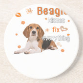 Perfektes Geschenk für Hunde Beagle Besitzer Pet L Getränkeuntersetzer (Vorne)