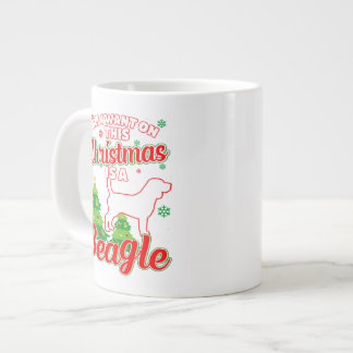 Perfektes Geschenk für Hunde Beagle Besitzer Pet L Jumbo-Tasse