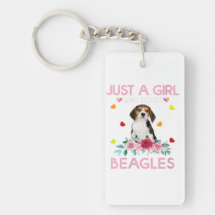 Perfektes Geschenk für Hunde Beagle Besitzer Pet L Schlüsselanhänger
