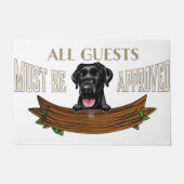 Perfektes Geschenk für Hundeliebte | Personalisier Fußmatte (Vorderseite)