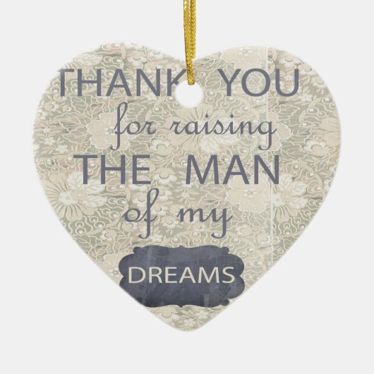 Perfektes Geschenk für Schwiegermutter Keramik Ornament (Vorne)