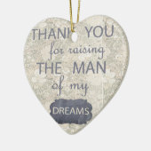 Perfektes Geschenk für Schwiegermutter Keramik Ornament (Links)