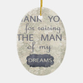 Perfektes Geschenk für Schwiegermutter Keramik Ornament (Vorne)