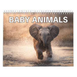 Perfektes Geschenk für Tierliebhaber | Baby-Tiere Kalender