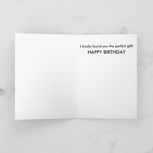 Perfektes Geschenk Geburtstag Karte (Innenseite)