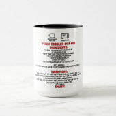 Perfektes Geschenk/Pfirsichschmuck in einer Tasse (Zentrum)