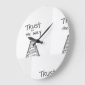 PERFEKTES GESCHENK POR JEMANDEM MIT LEBENSZWECK GROßE WANDUHR (Winkel)