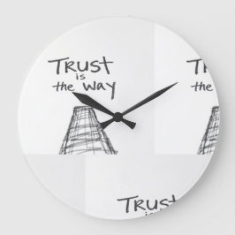 PERFEKTES GESCHENK POR JEMANDEM MIT LEBENSZWECK GROßE WANDUHR