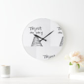 PERFEKTES GESCHENK POR JEMANDEM MIT LEBENSZWECK GROßE WANDUHR (Zuhause)