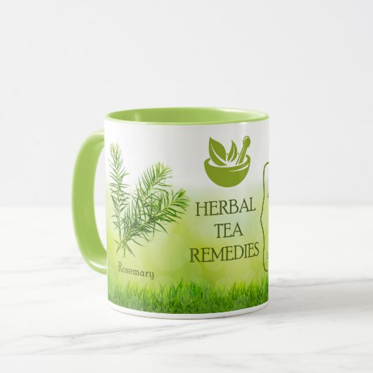 Perfektes Geschenk/ Rosemary Tea Herbal Remedy Tasse (Vorderseite Links)