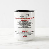 Perfektes Geschenk/Schokolade Kirschbraun in einer Tasse (Zentrum)