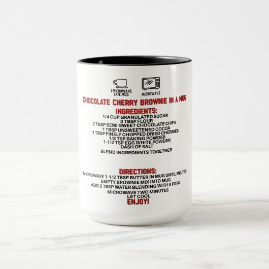 Perfektes Geschenk/Schokolade Kirschbraun in einer Tasse (Zentrum)