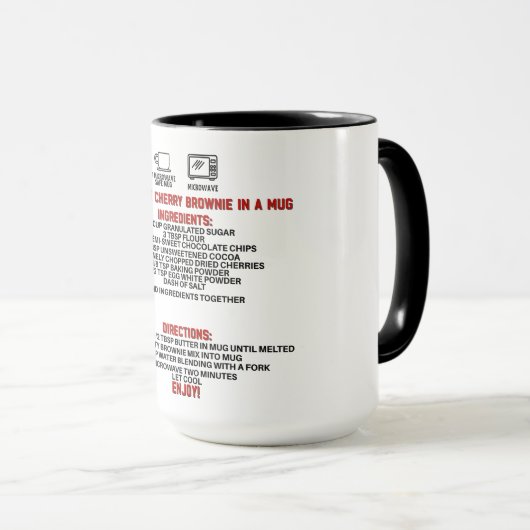 Perfektes Geschenk/Schokolade Kirschbraun in einer Tasse (VorderseiteRechts)