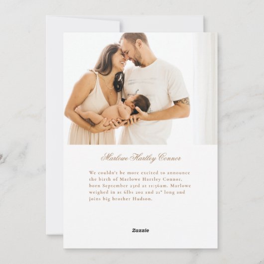 Perfektes Geschenk Urlaub Geburtstag Ankündigung (Rückseite)