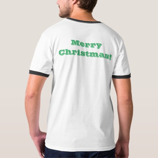 Perfektes Geschenk Weihnachtswünsche gedruckte Tex T-Shirt (Rückseite)