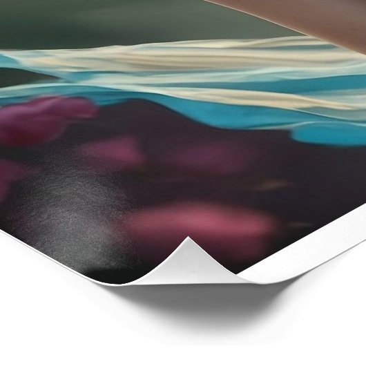 Perfektes Glossy Poster Schöne Prinzessin (Ecke)