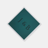 Perfektes Grün individuell anpassbarer Napkin Serviette (Ecke)