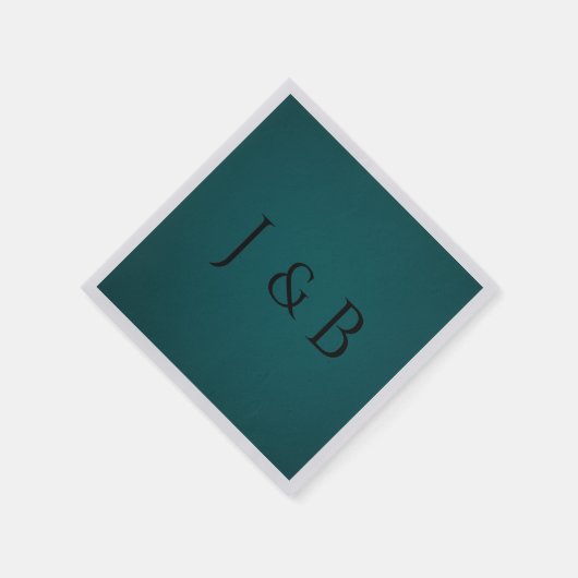 Perfektes Grün individuell anpassbarer Napkin Serviette (Ecke)