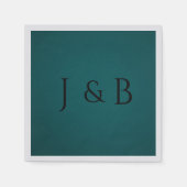 Perfektes Grün individuell anpassbarer Napkin Serviette (Vorderseite)