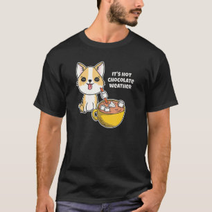Perfektes Heißschokoladendesign für einen Winter-C T-Shirt