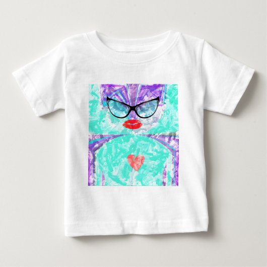 Perfektes Herz Baby T-shirt (Vorderseite)